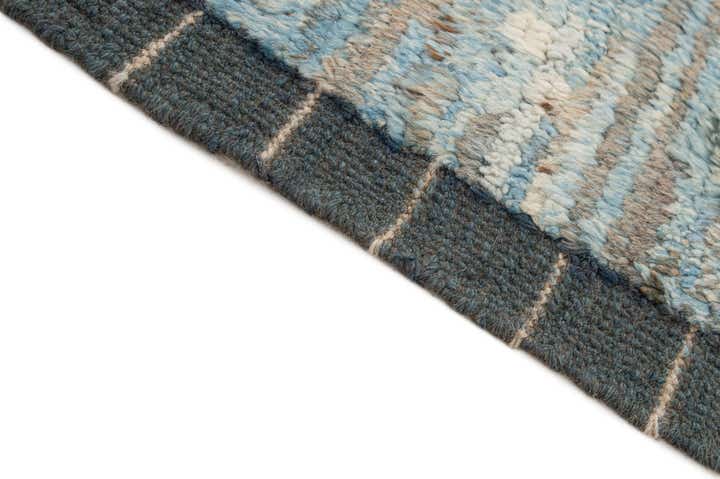 6' 10 x 9' 9 Hand Knotted Moroccan Wool Rug