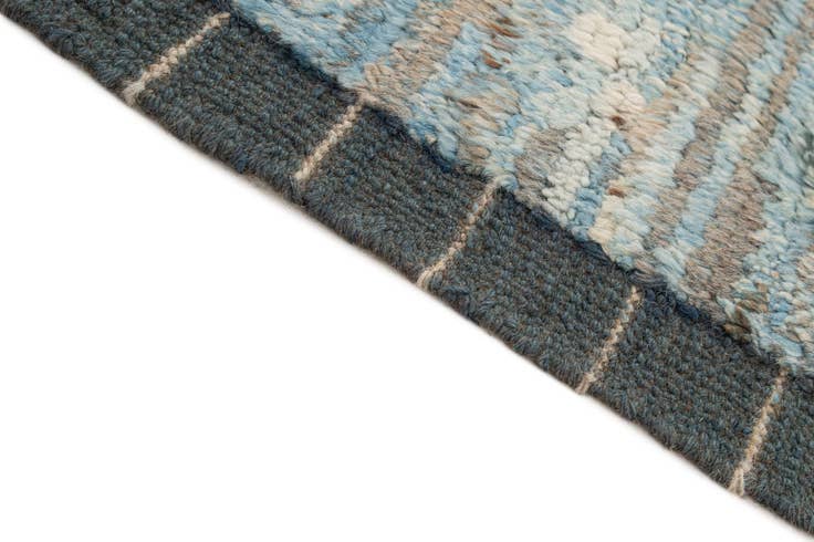 Detail image of 6' 10 x 9' 9 Hand Knotted Moroccan Wool Rug