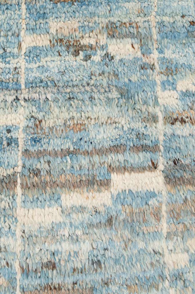 6' 10 x 9' 9 Hand Knotted Moroccan Wool Rug
