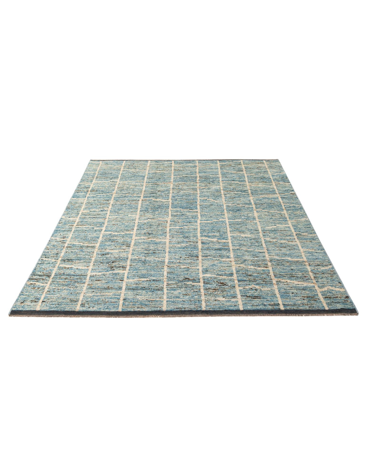 7' 7 x 10' 1 Hand Knotted Moroccan Wool Rug