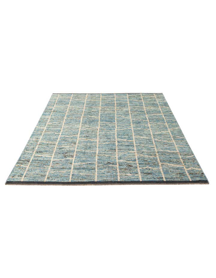 7' 7 x 10' 1 Hand Knotted Moroccan Wool Rug
