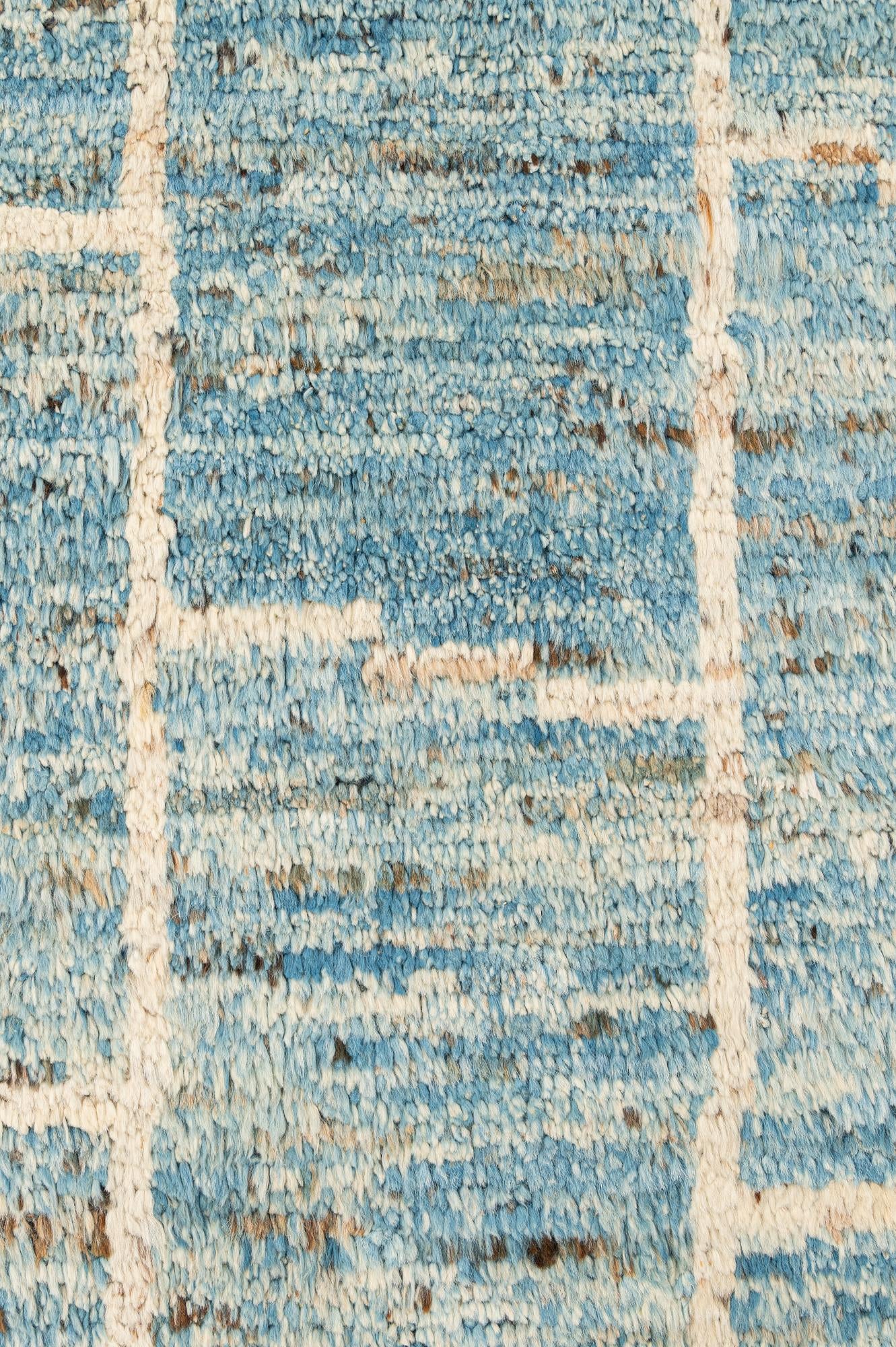 7' 7 x 10' 1 Hand Knotted Moroccan Wool Rug