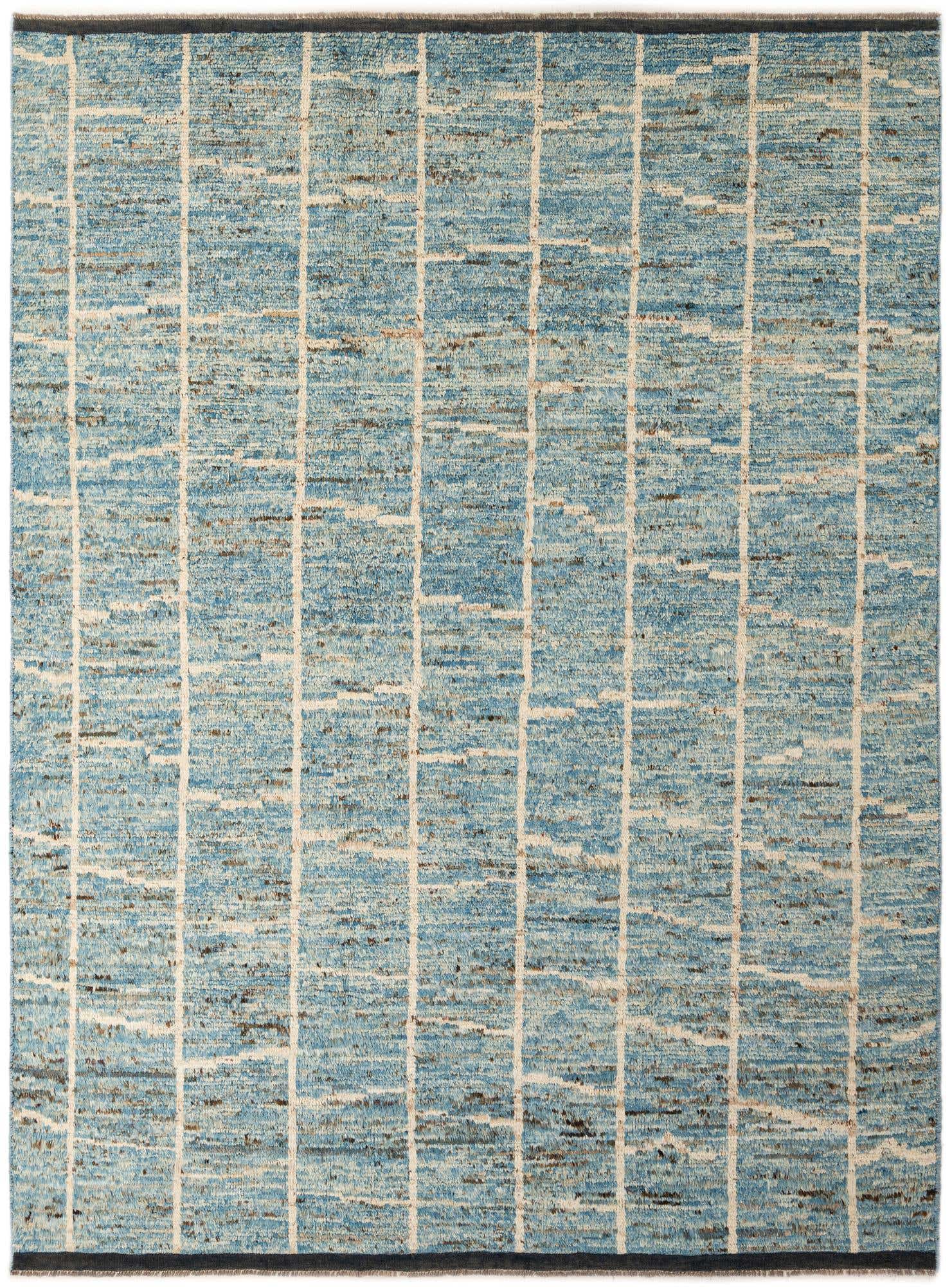 7' 7 x 10' 1 Hand Knotted Moroccan Wool Rug