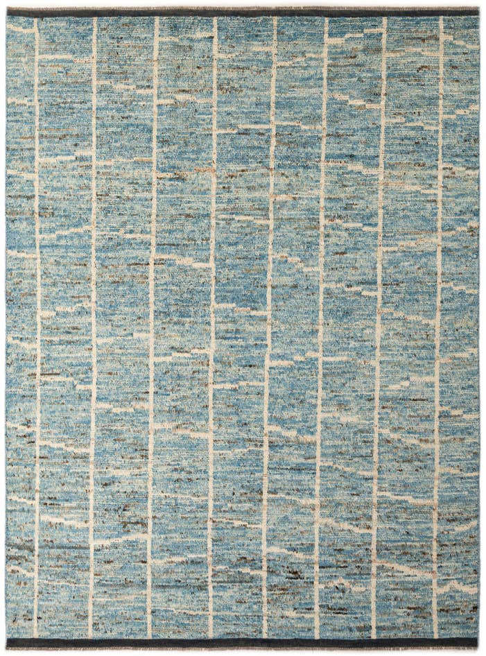 Detail image of 7' 7 x 10' 1 Hand Knotted Moroccan Wool Rug