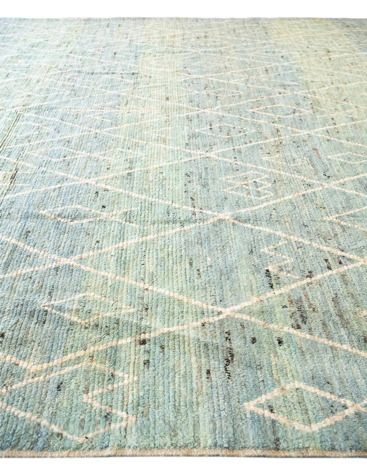 Detail image of 12' 2 x 15'  Hand Knotted Moroccan Wool Rug