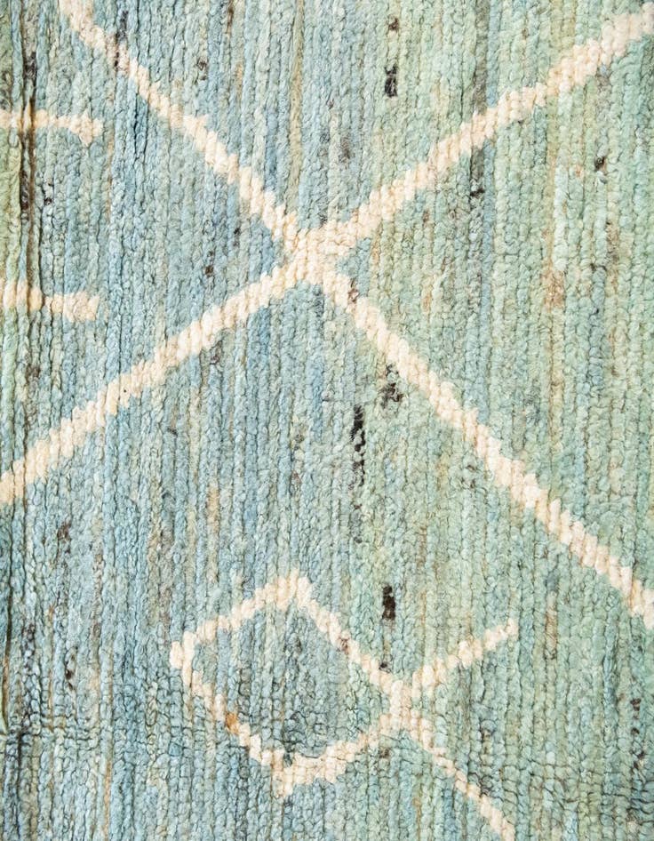 Detail image of 12' 2 x 15'  Hand Knotted Moroccan Wool Rug