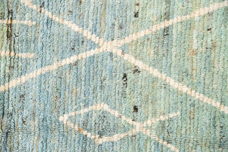 Detail image of 12' 2 x 15' Hand Knotted Moroccan Wool Rug