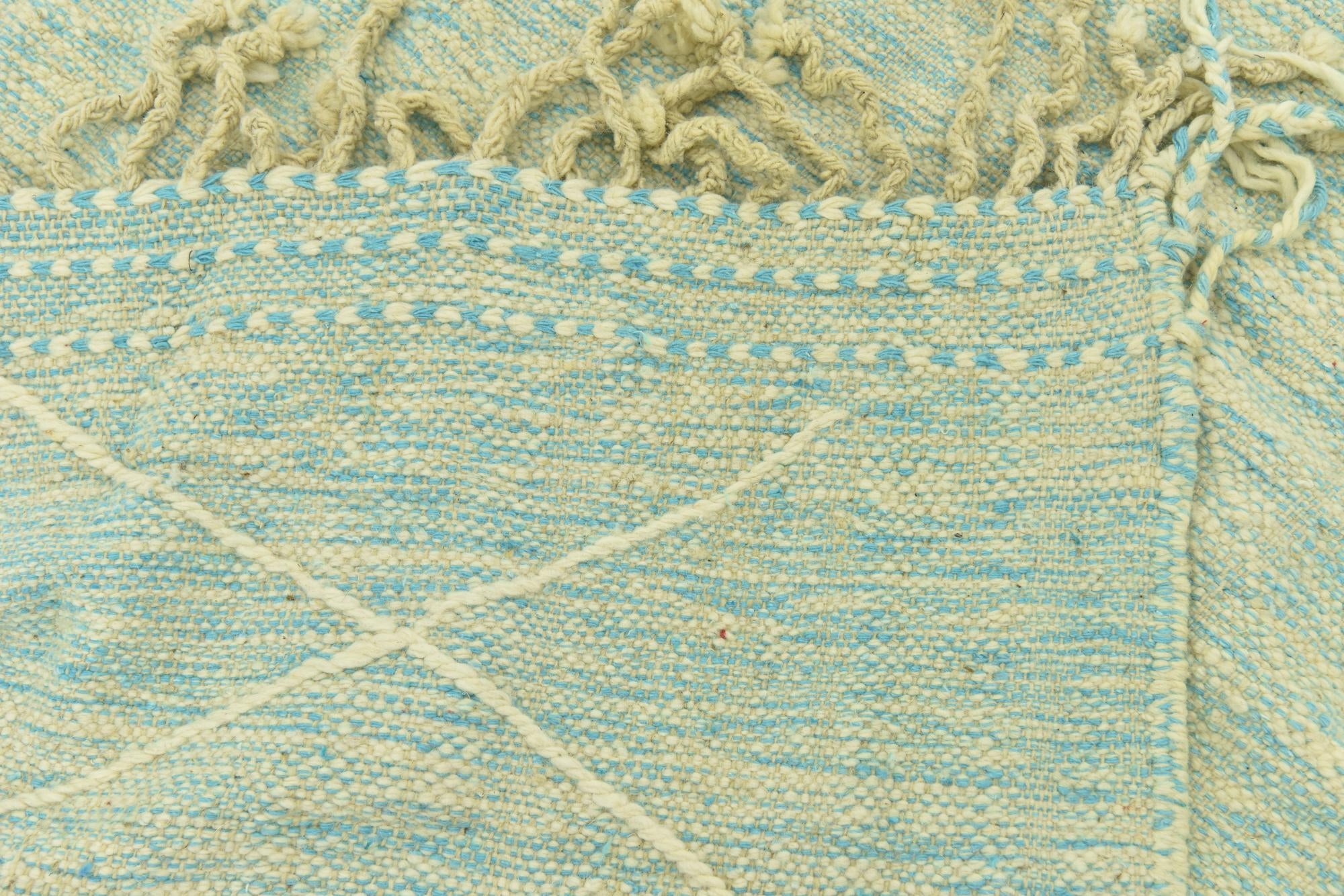 4' 9 x 8' 6 Hand Knotted Moroccan Wool Rug