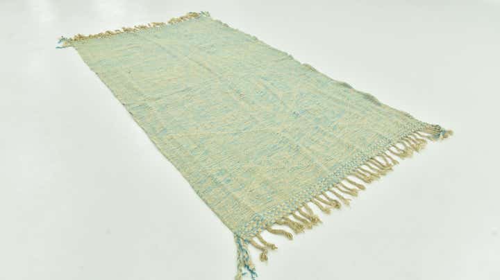 4' 9 x 8' 6 Hand Knotted Moroccan Wool Rug