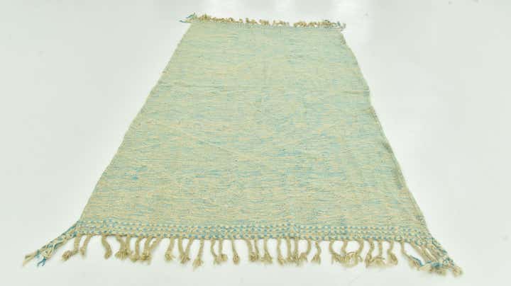 4' 9 x 8' 6 Hand Knotted Moroccan Wool Rug