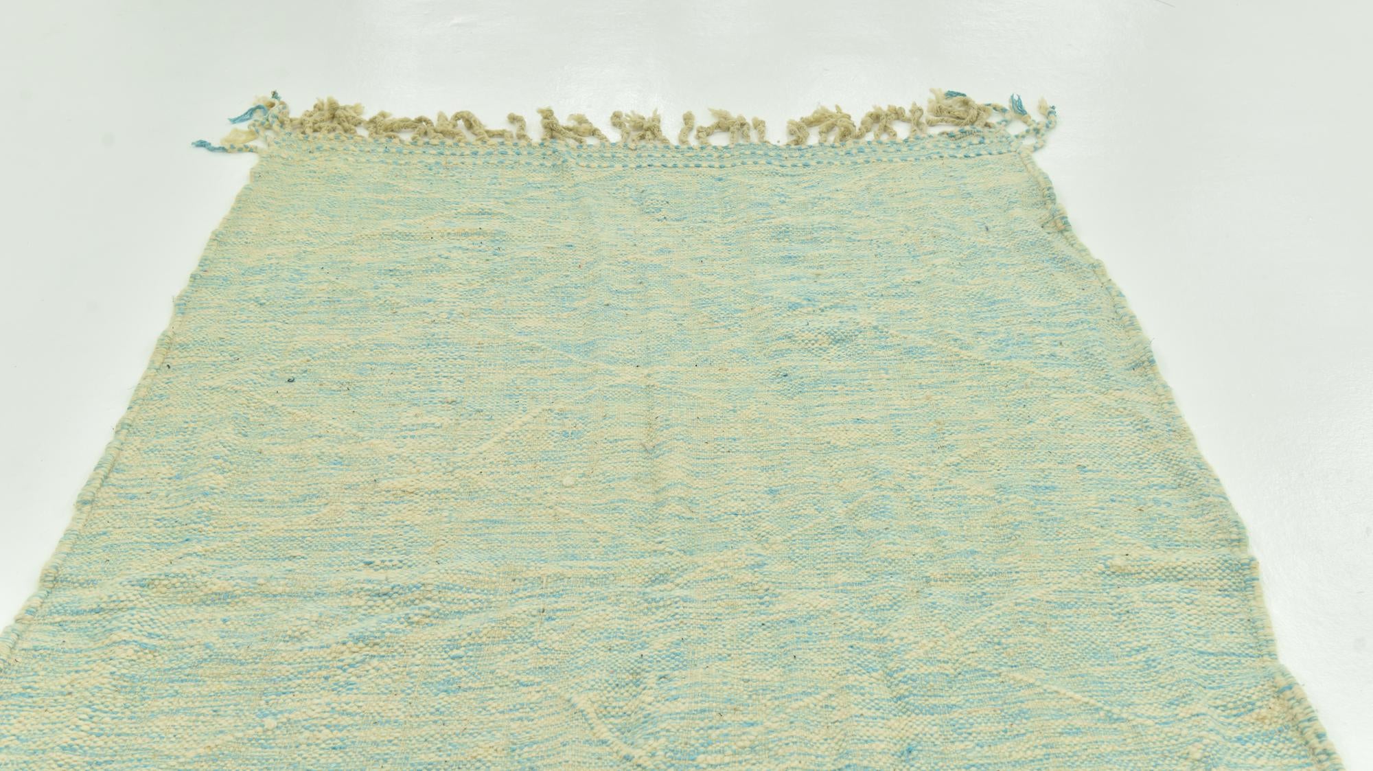 4' 9 x 8' 6 Hand Knotted Moroccan Wool Rug