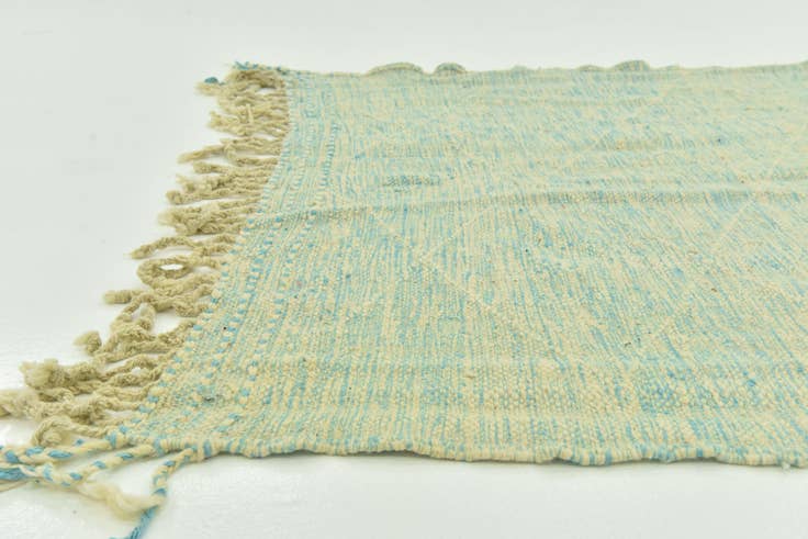 Detail image of 4' 9 x 8' 6 Hand Knotted Moroccan Wool Rug
