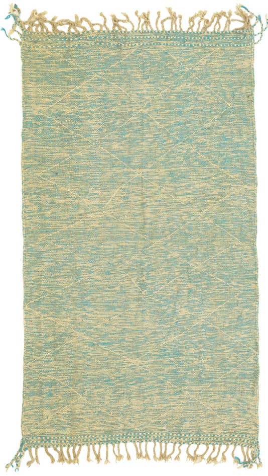Detail image of 4' 9 x 8' 6 Hand Knotted Moroccan Wool Rug