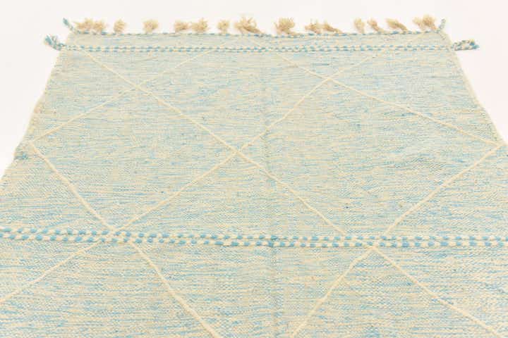 4' 9 x 7' 4 Hand Knotted Moroccan Wool Rug