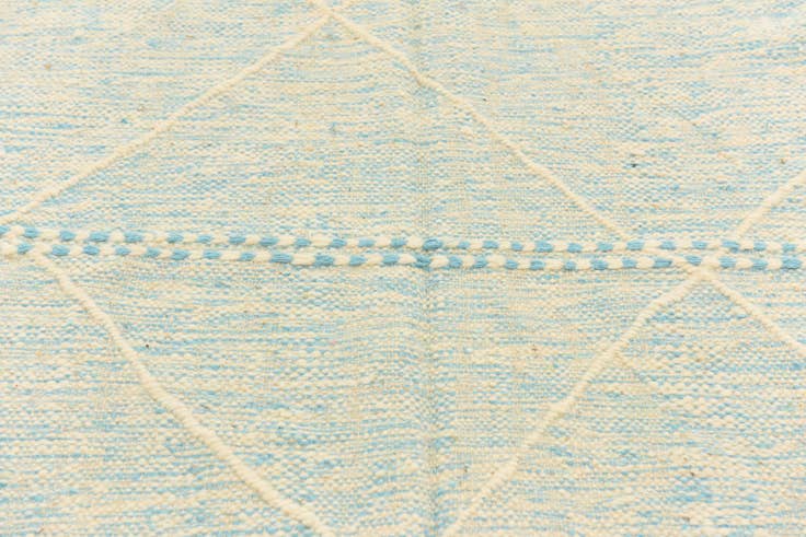 Detail image of 4' 9 x 7' 4 Hand Knotted Moroccan Wool Rug