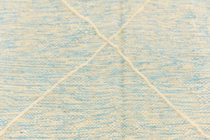 Detail image of 4' 9 x 7' 4 Hand Knotted Moroccan Wool Rug