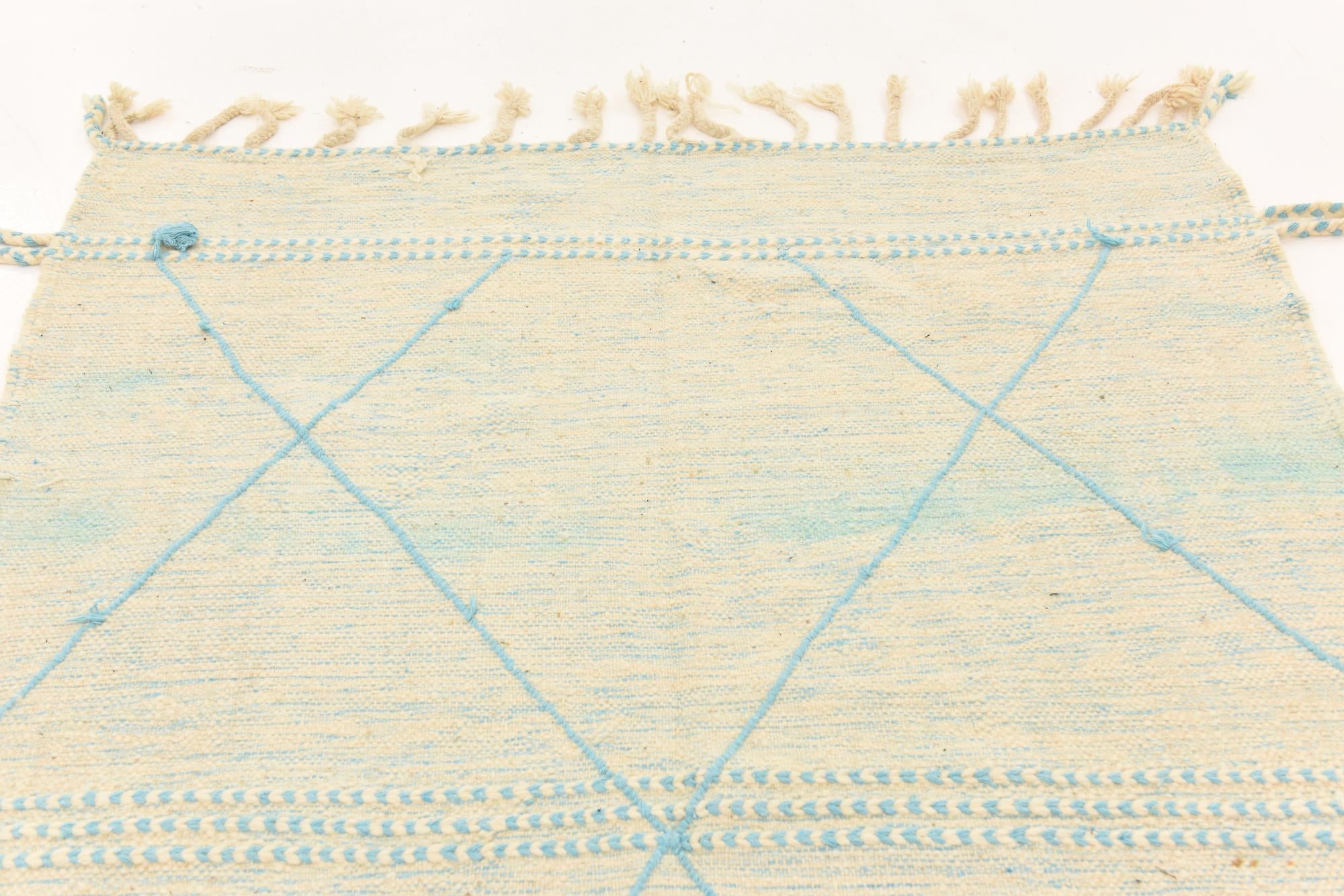 5' x 7' 9 Hand Knotted Moroccan Wool Rug