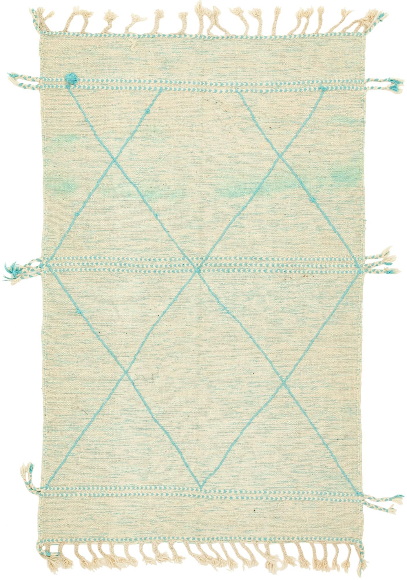 5' x 7' 9 Hand Knotted Moroccan Wool Rug