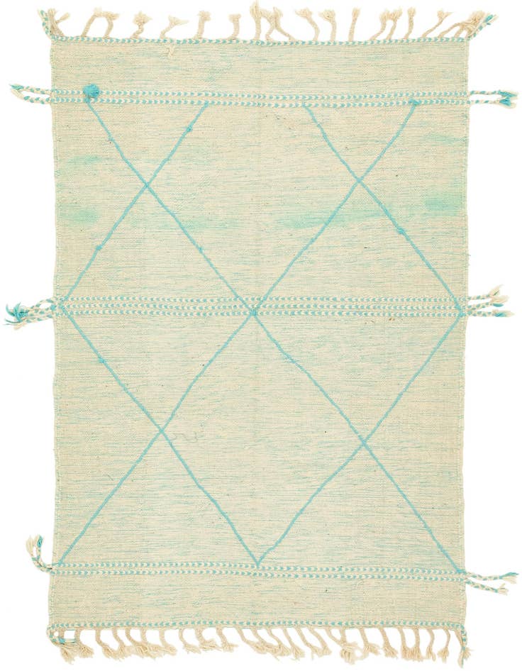Detail image of 5' x 7' 9 Hand Knotted Moroccan Wool Rug