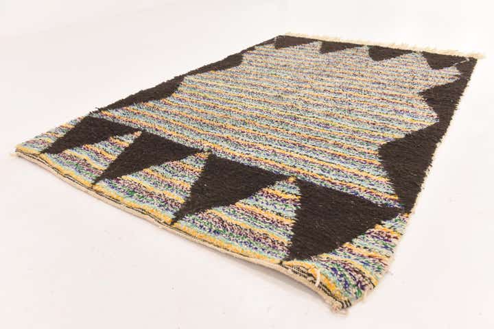 5' 5 x 8' 4 Hand Knotted Moroccan Wool Rug