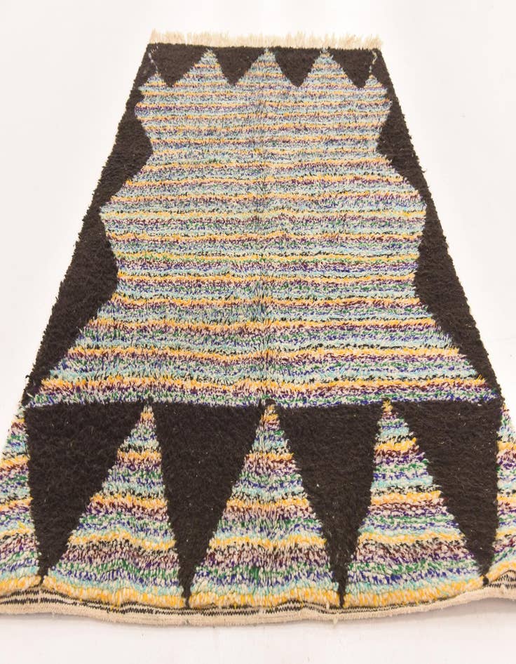 Detail image of 5' 5 x 8' 4  Hand Knotted Moroccan Wool Rug