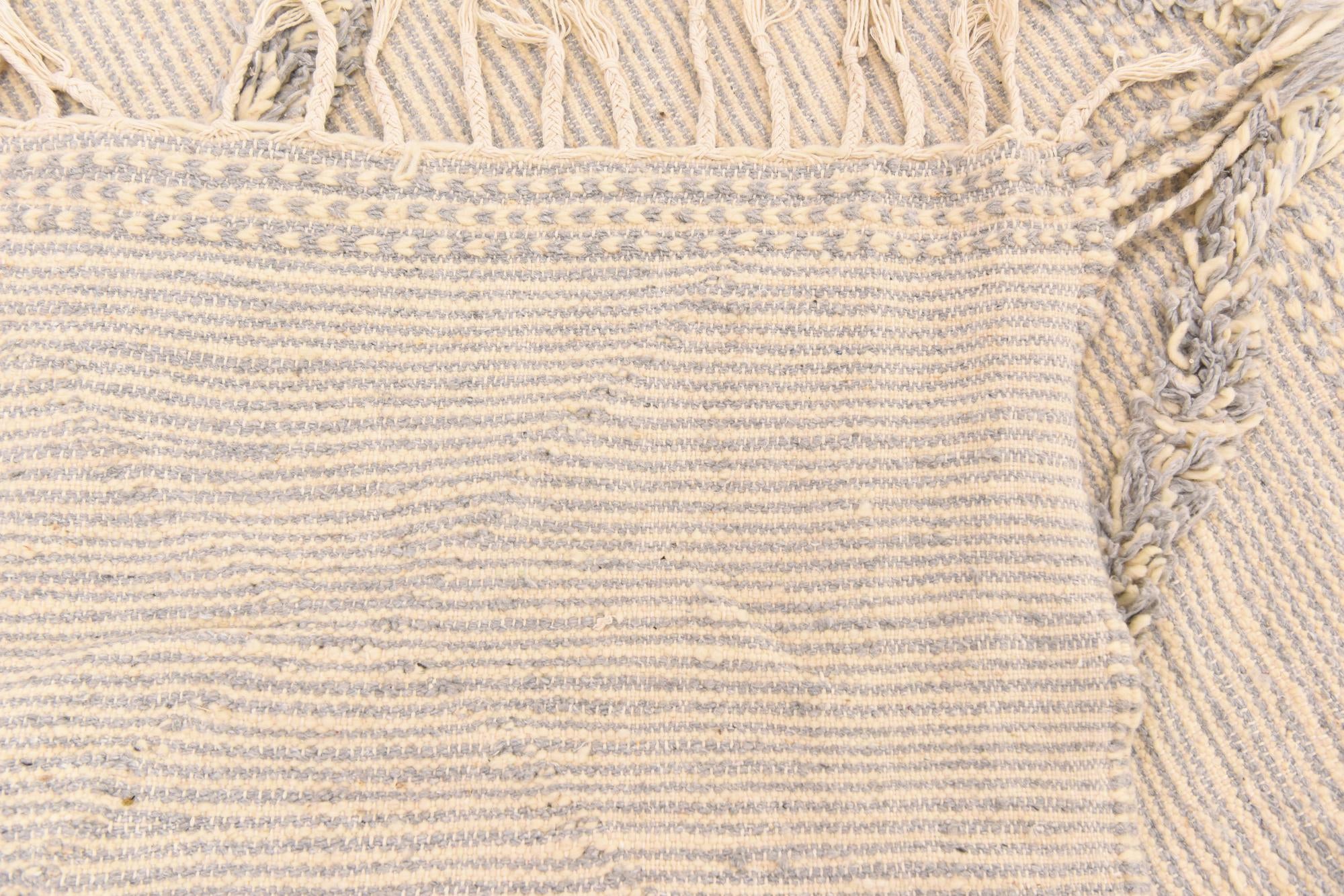 5' 3 x 8' 4 Hand Knotted Moroccan Wool Rug