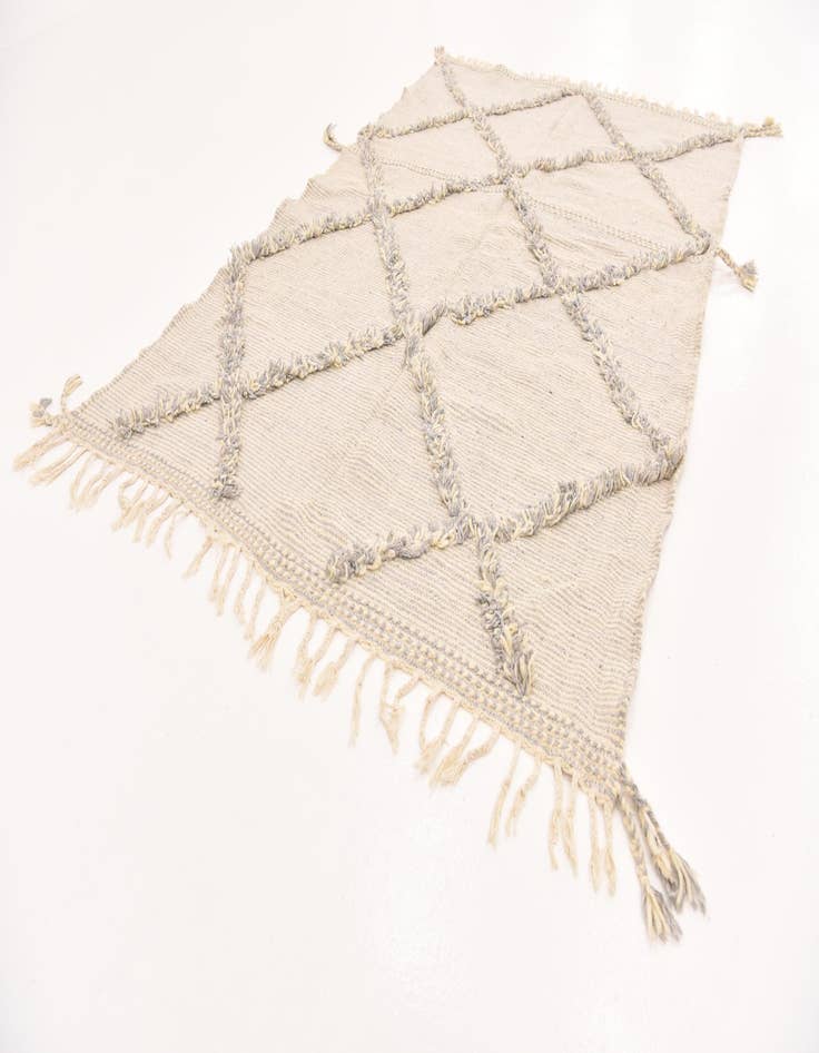 Detail image of 5' 3 x 8' 4  Hand Knotted Moroccan Wool Rug