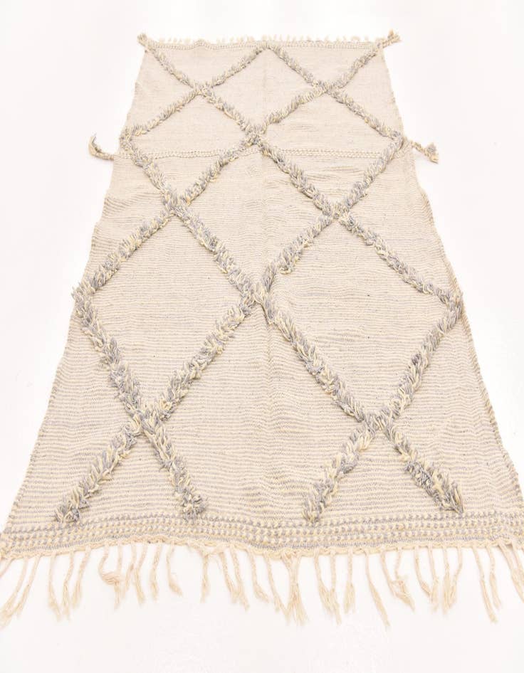 Detail image of 5' 3 x 8' 4  Hand Knotted Moroccan Wool Rug