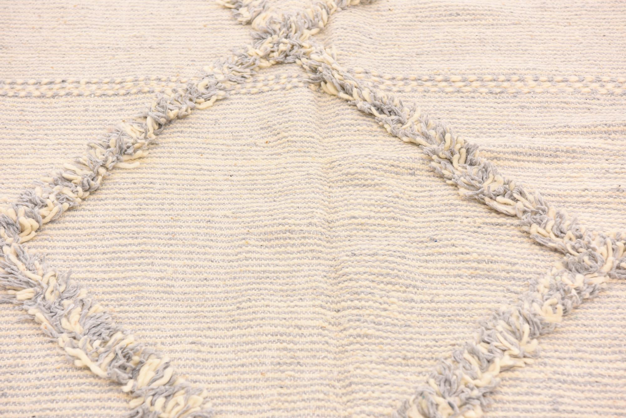 5' 3 x 8' 4 Hand Knotted Moroccan Wool Rug