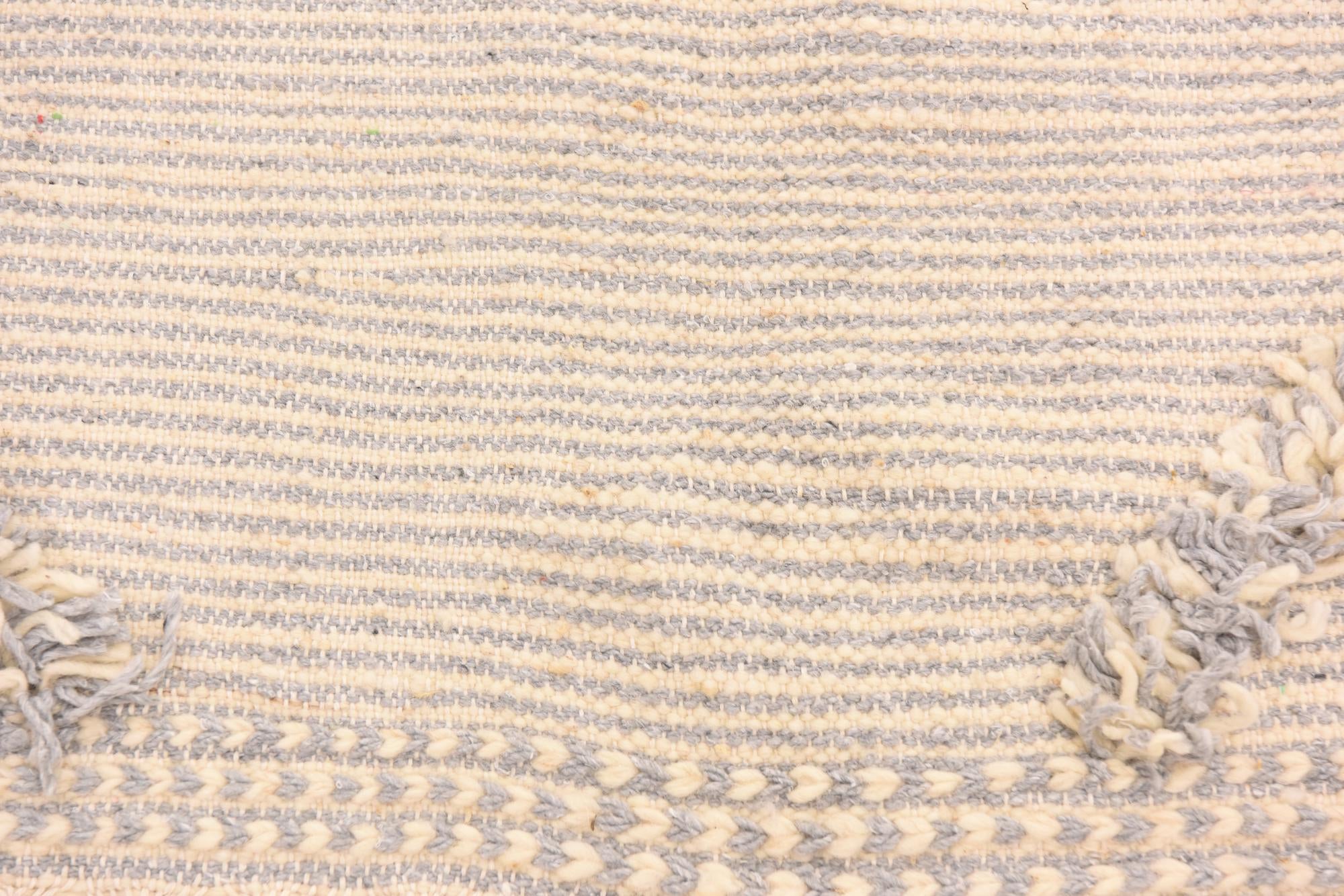 5' 3 x 8' 4 Hand Knotted Moroccan Wool Rug