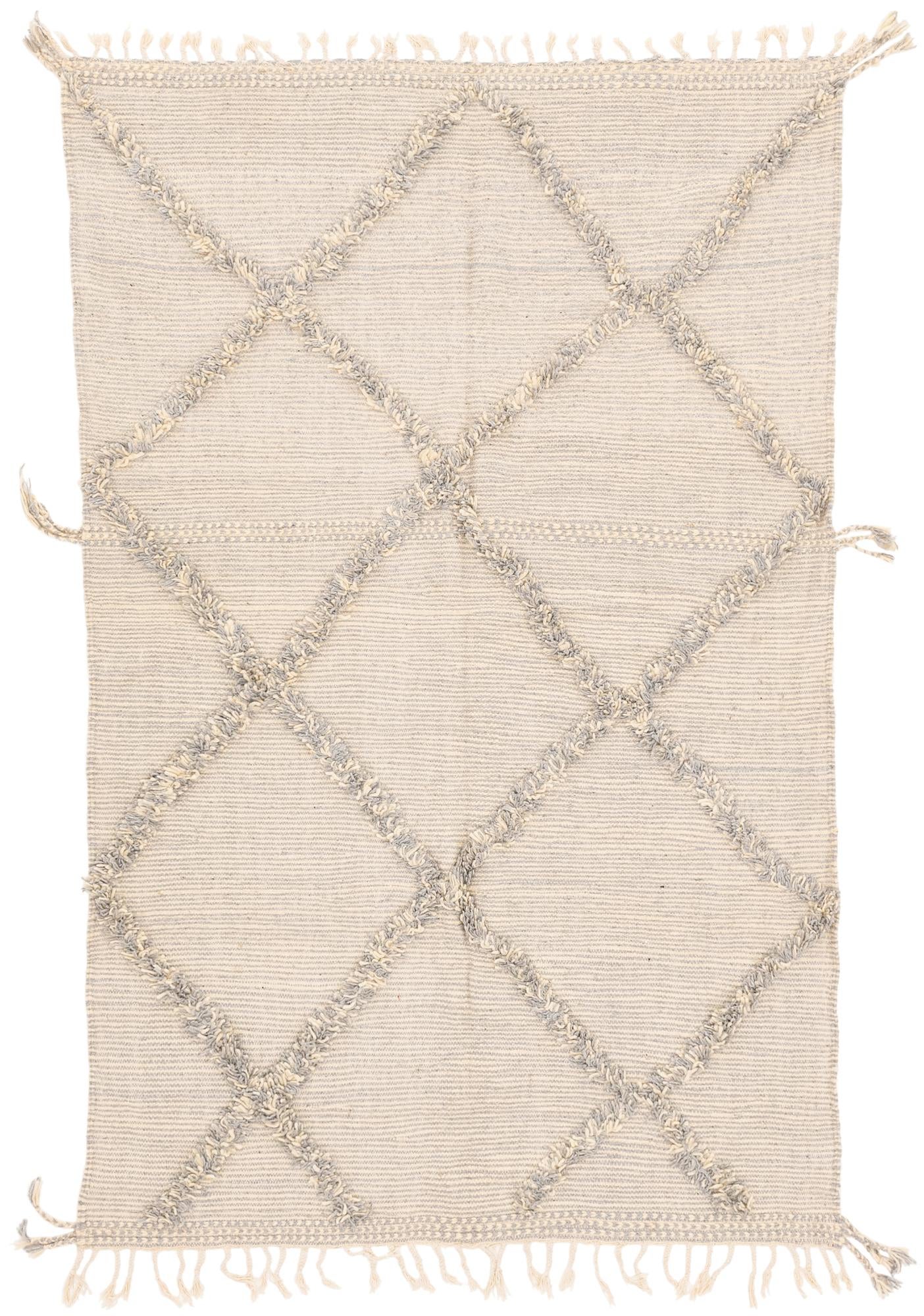 5' 3 x 8' 4 Hand Knotted Moroccan Wool Rug
