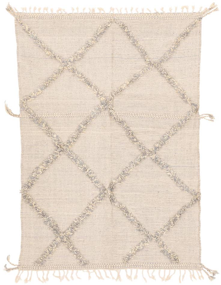 Detail image of 5' 3 x 8' 4 Hand Knotted Moroccan Wool Rug