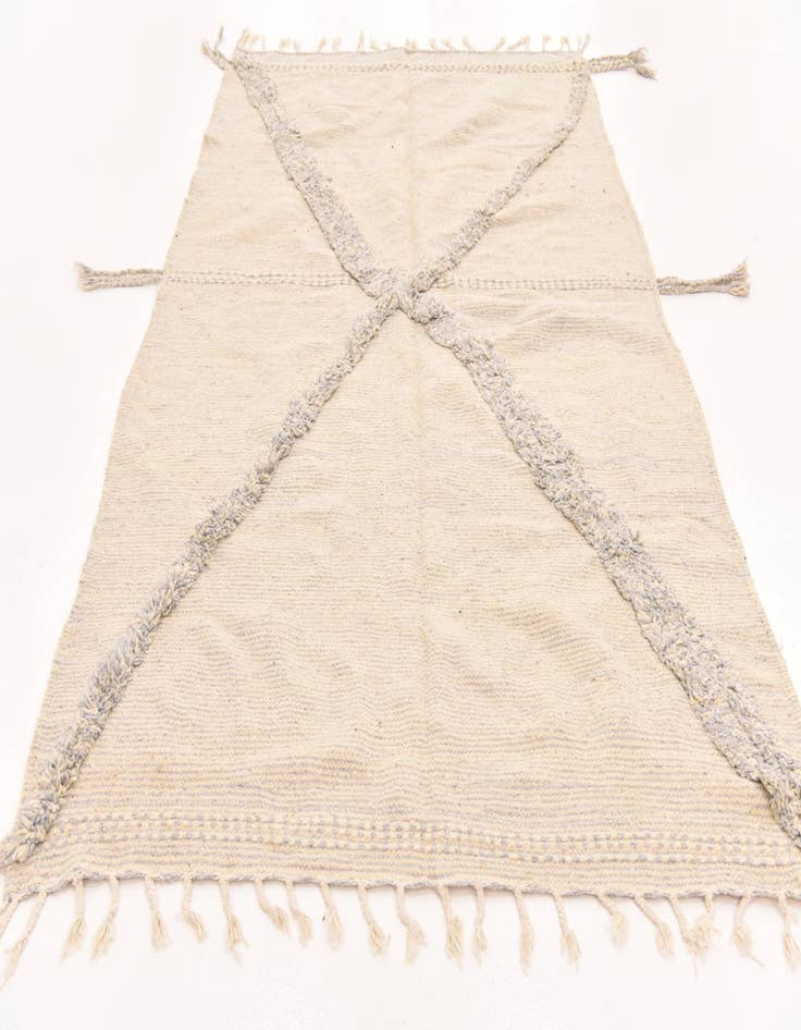 Detail image of 5' 6 x 9' 1  Hand Knotted Moroccan Wool Rug