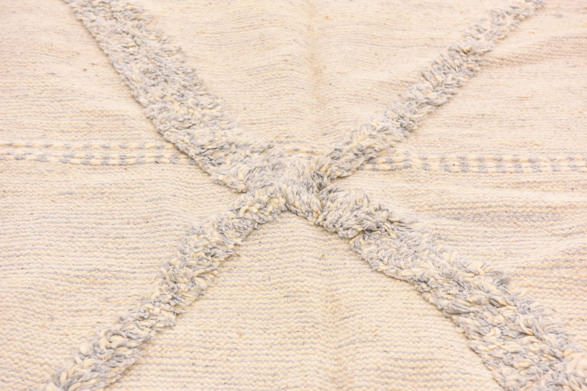 5' 6 x 9' 1 Hand Knotted Moroccan Wool Rug