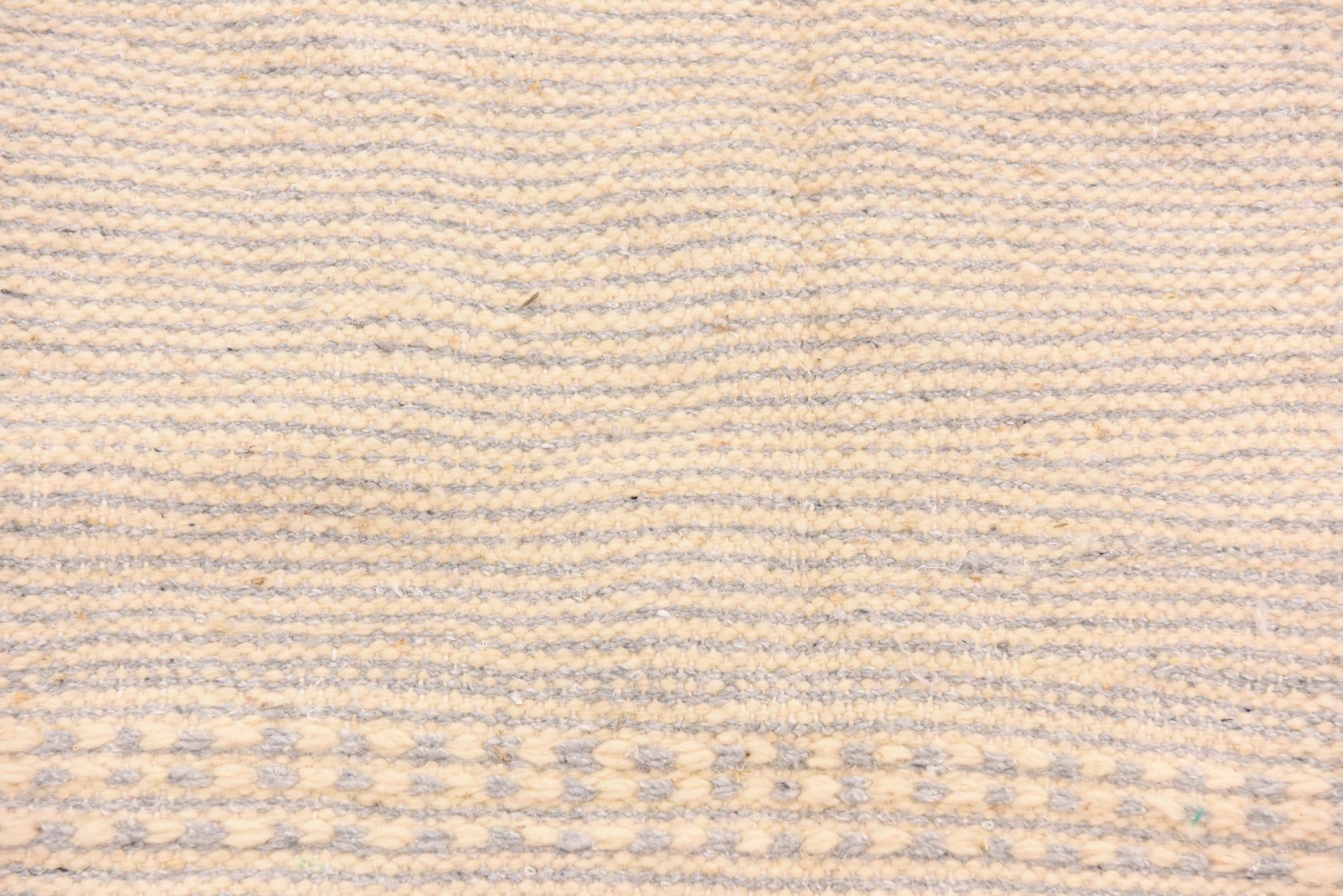 5' 6 x 9' 1 Hand Knotted Moroccan Wool Rug