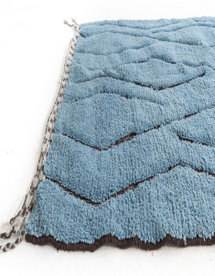 Detail image of 5' 6 x 7' 7  Hand Knotted Moroccan Wool Rug