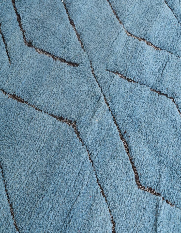 Detail image of 5' 6 x 7' 7  Hand Knotted Moroccan Wool Rug