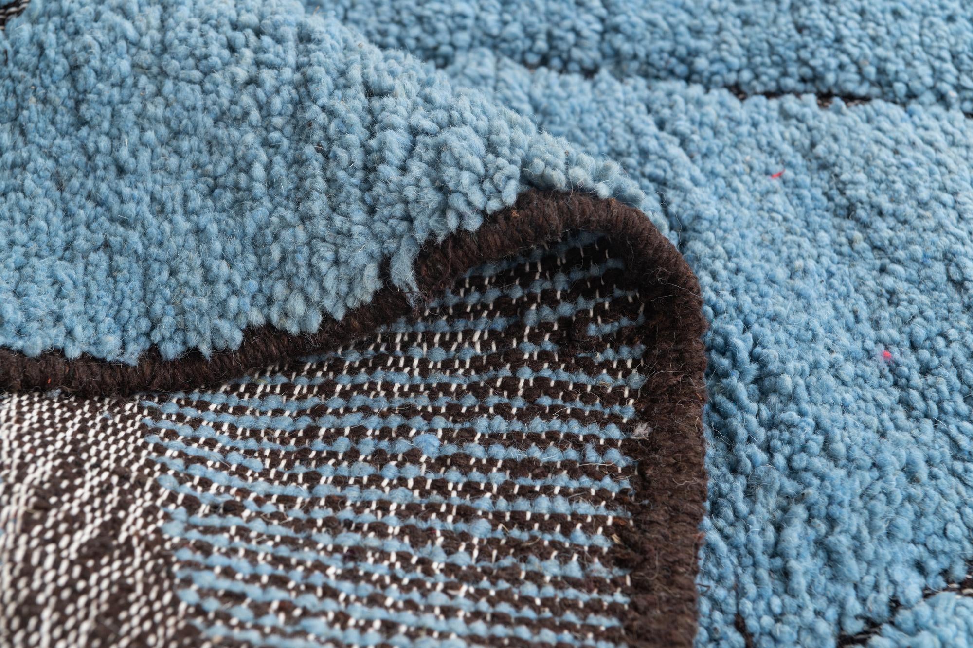5' 6 x 7' 7 Hand Knotted Moroccan Wool Rug