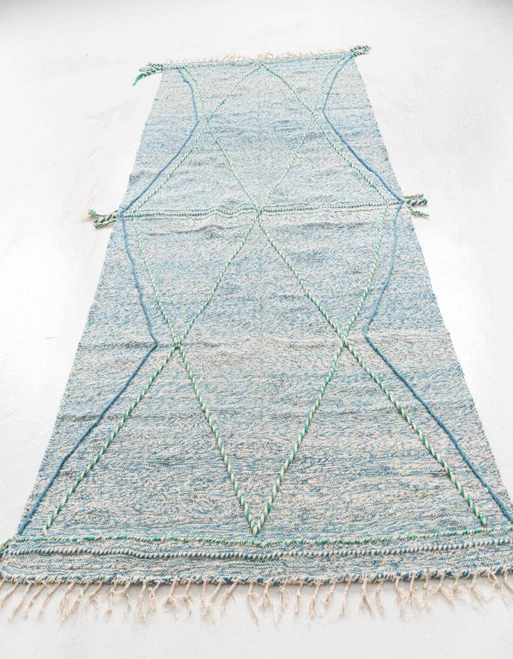 Detail image of 6' 3 x 10' 6  Hand Knotted Moroccan Wool Rug