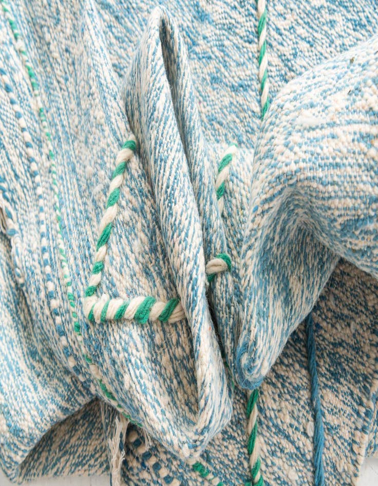 Detail image of 6' 3 x 10' 6  Hand Knotted Moroccan Wool Rug