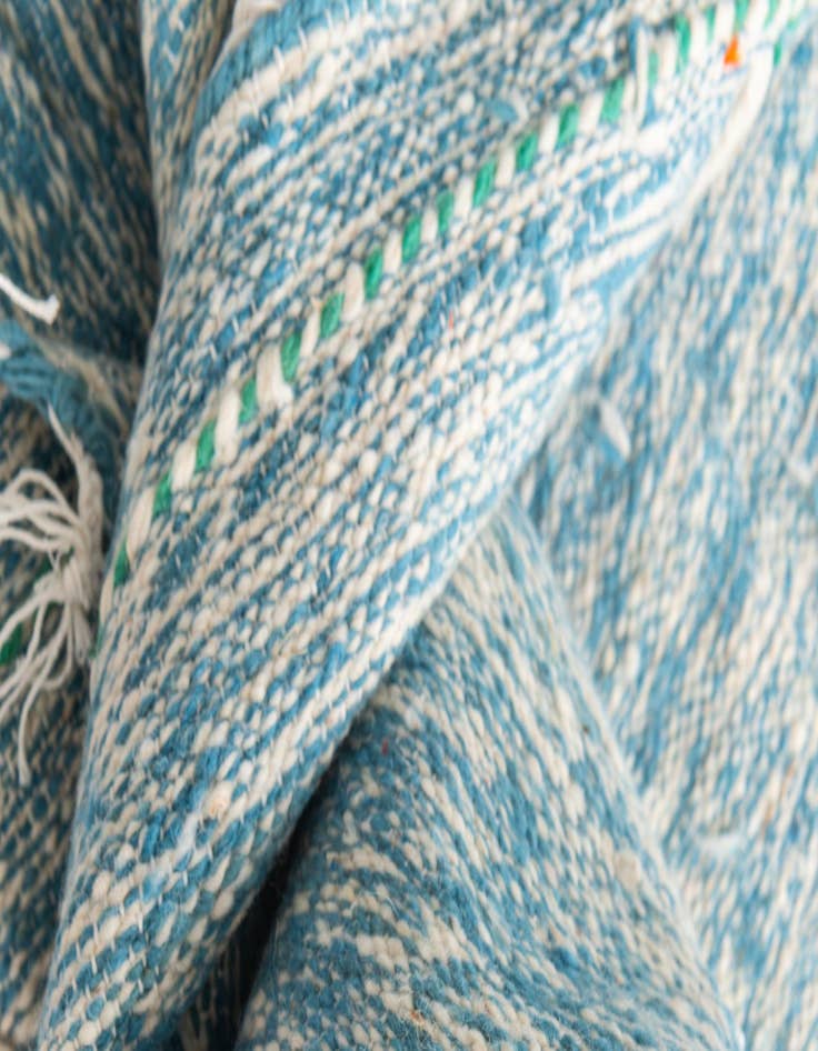 Detail image of 6' 7 x 10' 5  Hand Knotted Moroccan Wool Rug