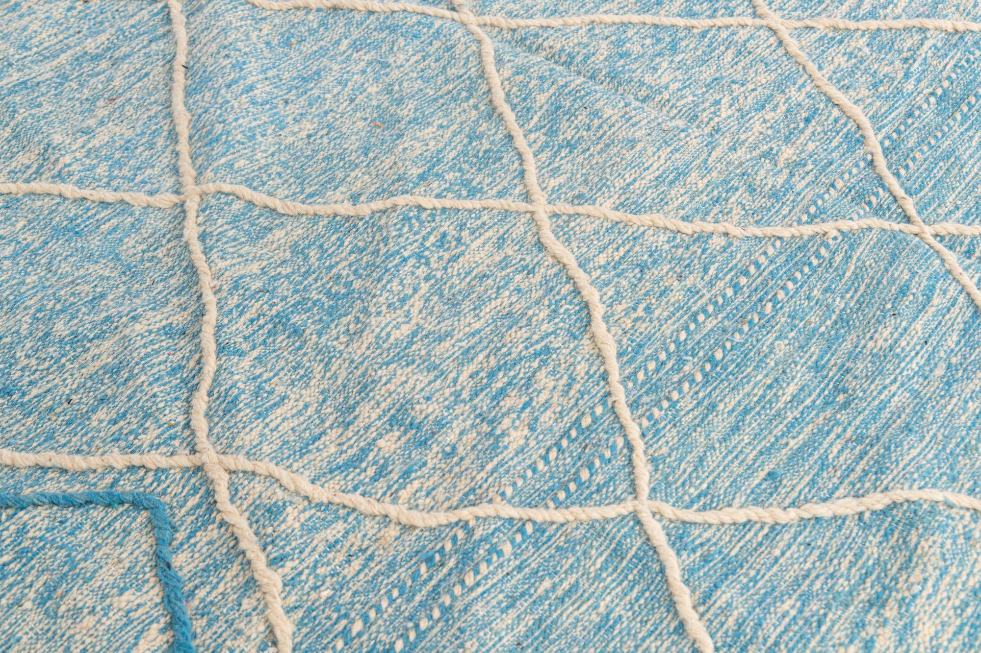 6' 6 x 10' Hand Knotted Moroccan Wool Rug