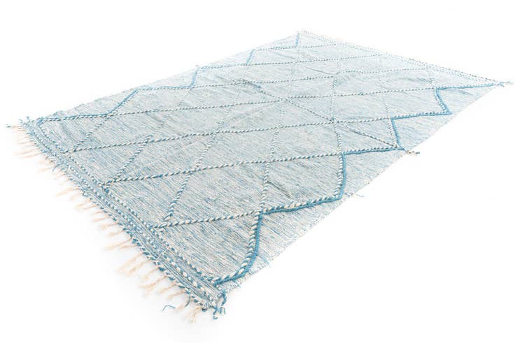 Detail image of 6' 7 x 10' Hand Knotted Moroccan Wool Rug