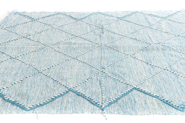 Detail image of 6' 7 x 10' Hand Knotted Moroccan Wool Rug