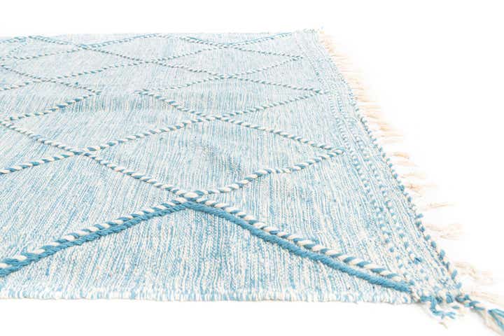 6' 7 x 10' Hand Knotted Moroccan Wool Rug