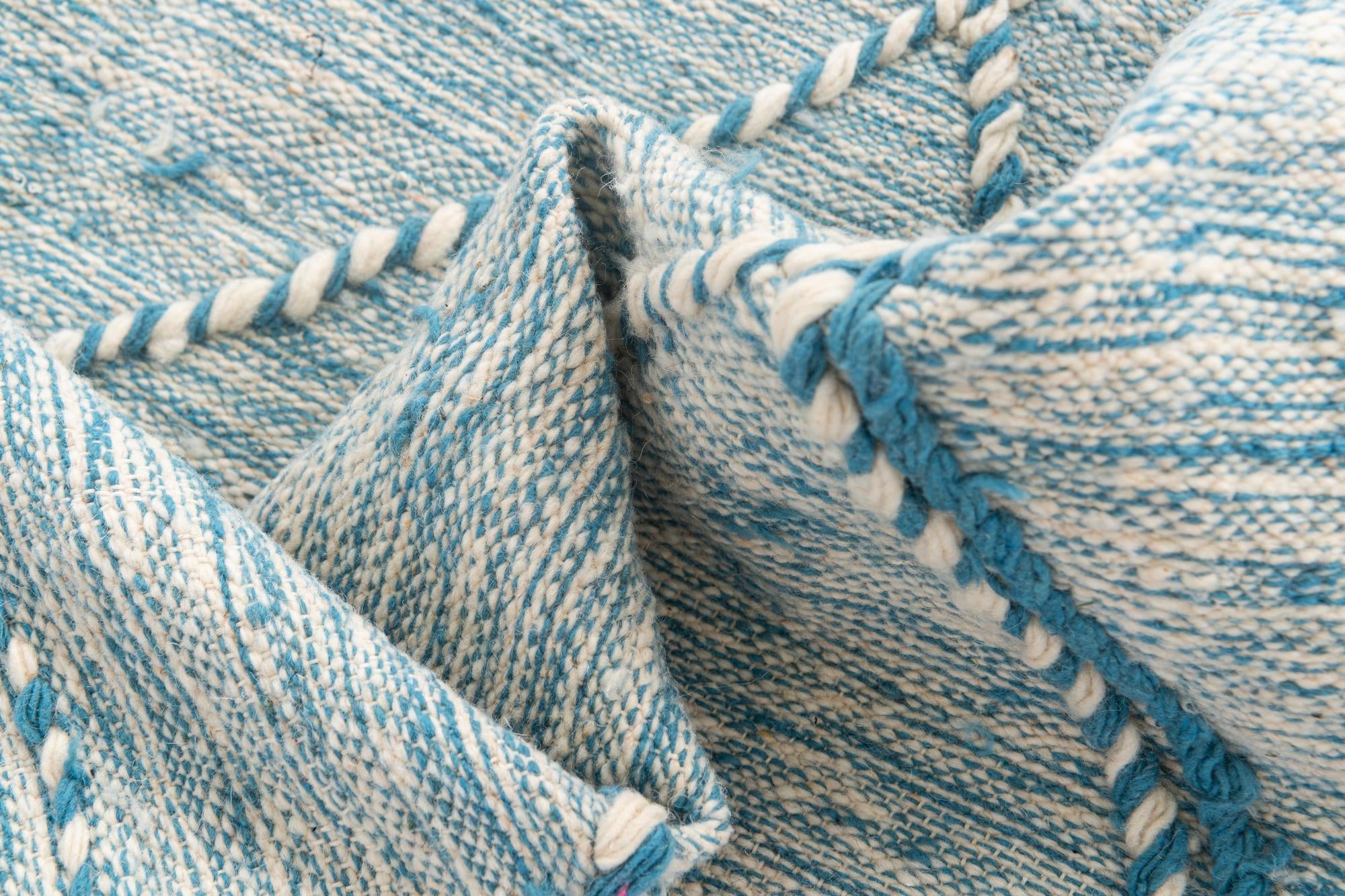 6' 7 x 10' Hand Knotted Moroccan Wool Rug