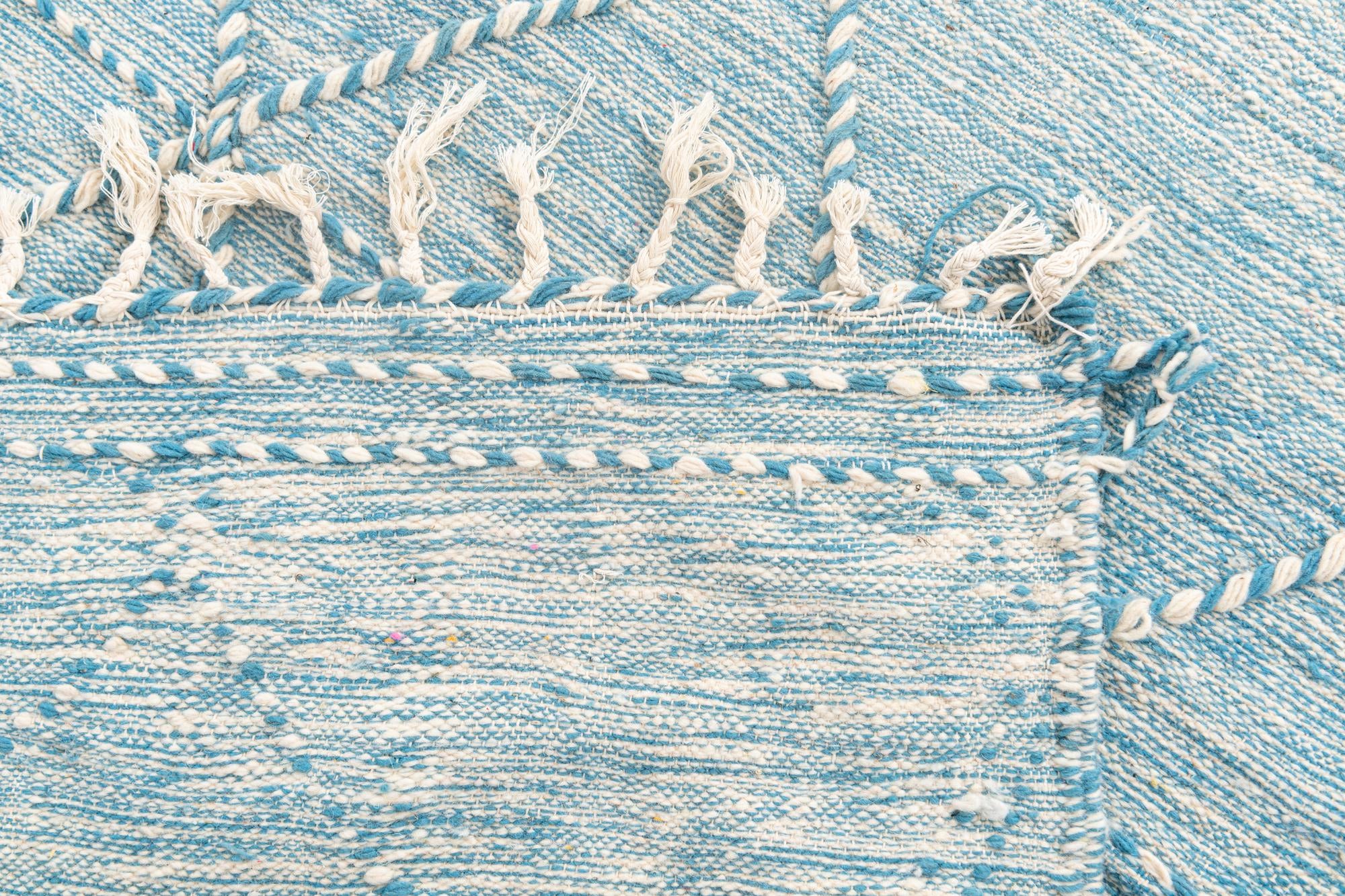6' 7 x 10' Hand Knotted Moroccan Wool Rug