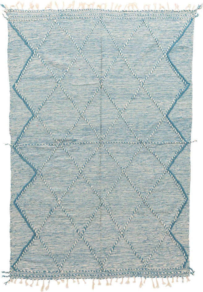 Detail image of 6' 7 x 10' Hand Knotted Moroccan Wool Rug