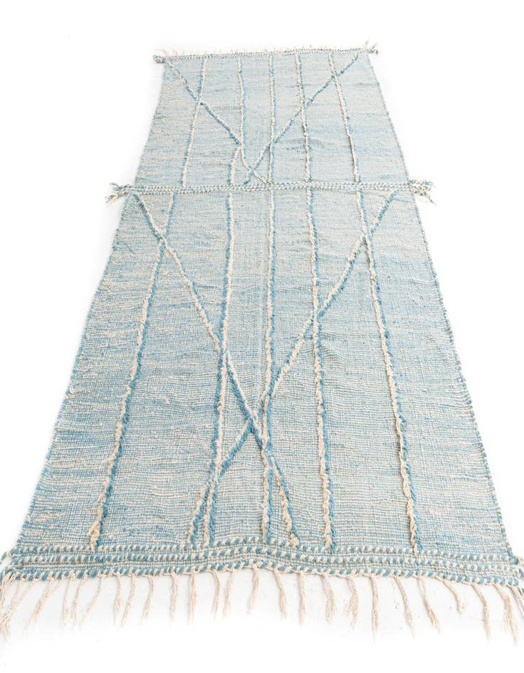 Detail image of 6' 6 x 10' 3  Hand Knotted Moroccan Wool Rug