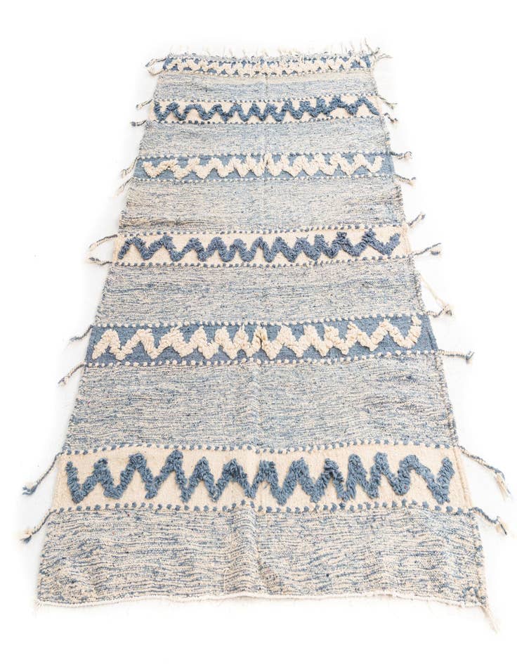 Detail image of 5' 3 x 8'  Hand Knotted Moroccan Wool Rug